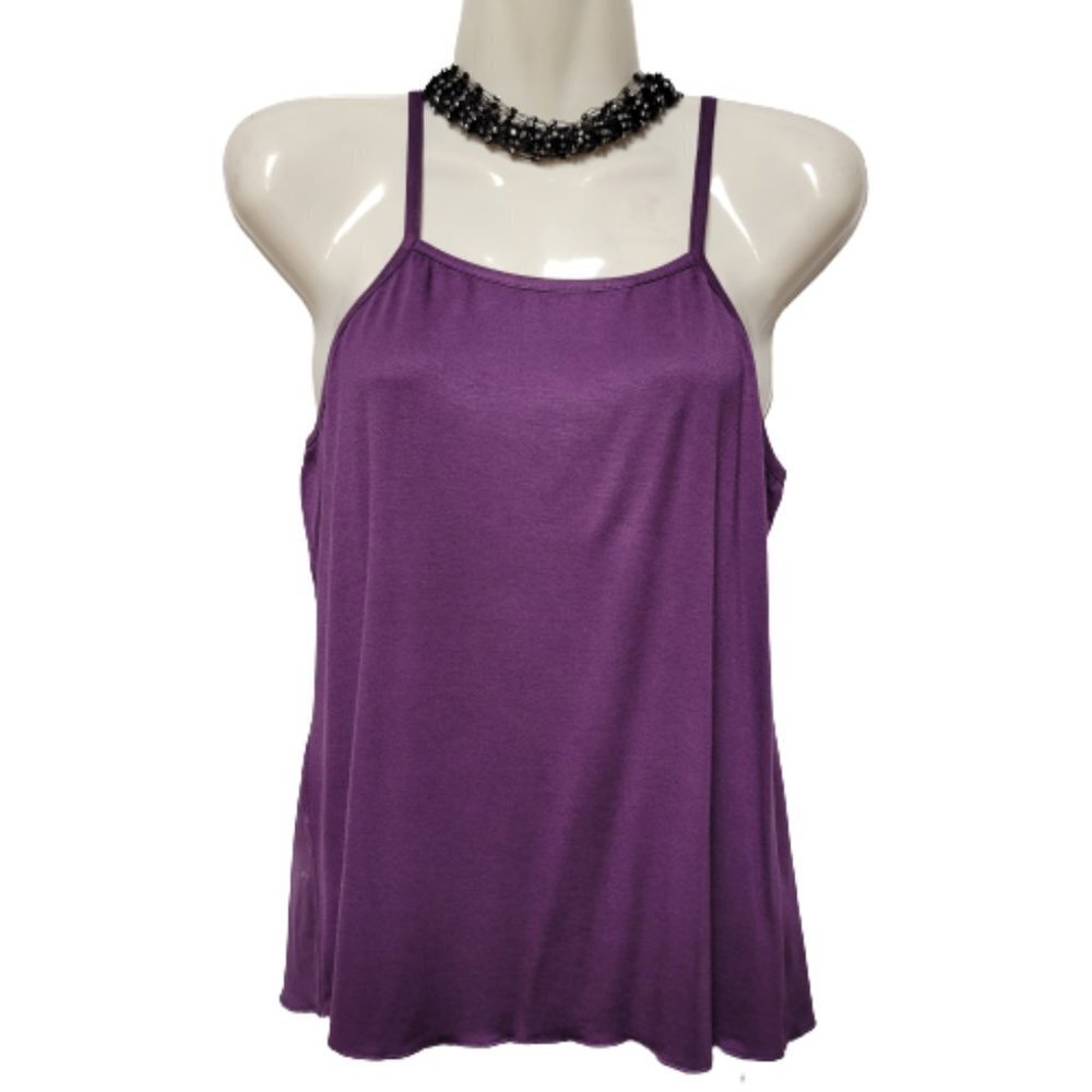 PURPLE Tank Top Spaghetti Strap Camisole Top Size M